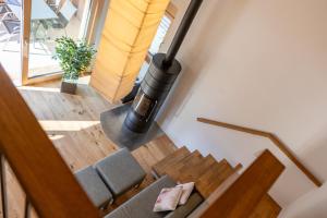 Posezení v ubytování Ferienwohnung Joderestutz