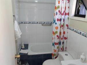 Et badeværelse på Cabaña Patagonia Rustica