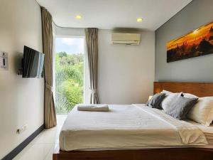 Ένα ή περισσότερα κρεβάτια σε δωμάτιο στο Modern & Cozy Condo - Close to Beach in Koh Samui