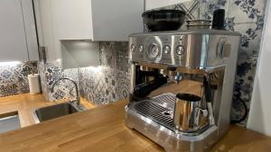 Kuchyň nebo kuchyňský kout v ubytování PORTo MiRA