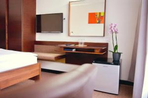 Μια τηλεόραση ή/και κέντρο ψυχαγωγίας στο Hotel Merkur - Jablonec nad Nisou