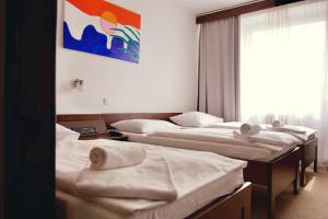 Ένα ή περισσότερα κρεβάτια σε δωμάτιο στο Hotel Merkur - Jablonec nad Nisou