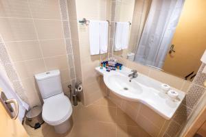 A bathroom at Viking Garden Hotel