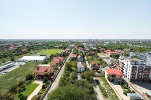 Udsigt til Bukarest eller udsigt til byen taget fra lejligheden