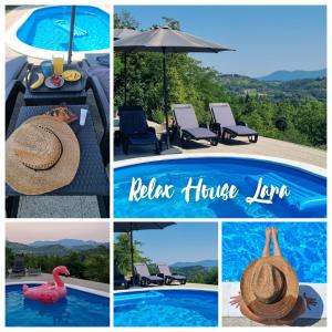 Bazén v ubytování Relax House Lara in Krapinske Toplice nebo v jeho okolí
