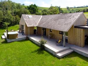 an overhead view of a house with a roof at Sunnybrook - A luxurious Carbon Neutral House close to beach, Shaldon in Shaldon