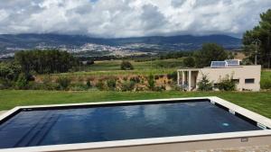 Uma vista geral da montanha ou uma vista da montanha a partir of the country house