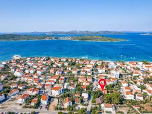 an aerial view of a city and the ocean at Holiday Home Morski dragulj by Interhome in Vodice