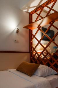 Letto o letti in una camera di Hotel Saraj
