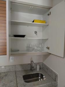 Køkken eller tekøkken på Vista Azul Apart Hotel - Pedra Azul