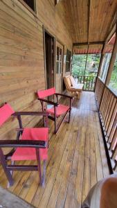 Svalir eða verönd á PANCHIGUA HOSTEL