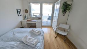 Lake Lucerne Paradise Apartment客房内的一张或多张床位