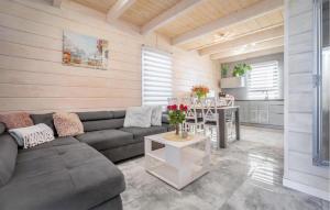 una sala de estar con un sofá y una mesa en 2 Bedroom Beautiful Home In Kolczewo, en Kołczewo