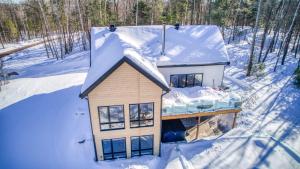 Le Montagnard Spa Sauna Piscine Privés v zimě