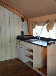 Kuchyň nebo kuchyňský kout v ubytování Agriglamping EdenSardegna