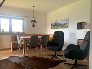 Posezení v ubytování Geelink's Berghütte