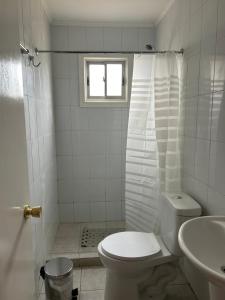 Koupelna v ubytování Acogedora cabaña amoblada