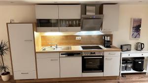 Kuchyň nebo kuchyňský kout v ubytování Ferienwohnung Heideberg + 20 fotografií