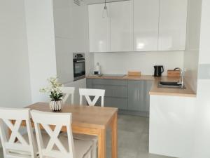 Kuchyňa alebo kuchynka v ubytovaní Apartament CENTRUM/STARÓWKA Gdańsk