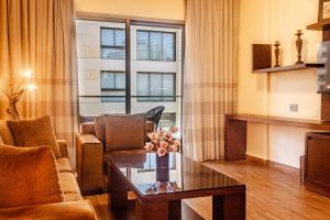 Posezení v ubytování Britannia Suites