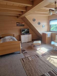 En eller flere senge i et værelse på Appartement mit 2 separaten Schlafzimmern