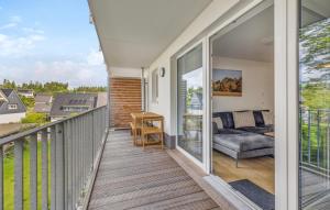 Balkón nebo terasa v ubytování Schanzensicht