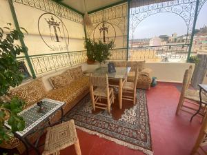 Posezení v ubytování Riad Taj Salma