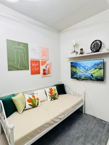 Postel nebo postele na pokoji v ubytování D Hub Space