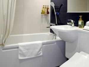 Koupelna v ubytování Hotel Union