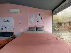 Postel nebo postele na pokoji v ubytování JS-Home
