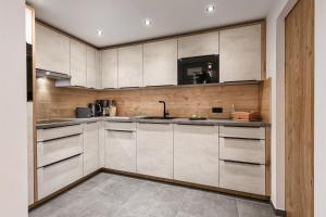 Kuchnia lub aneks kuchenny w obiekcie Apartment NH96 inklusive kostenfreiem Eintritt in die Alpentherme