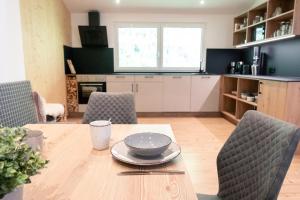 Kuhinja oz. manjša kuhinja v nastanitvi Nagelehof Apartment Bendelstein
