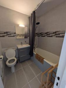 Koupelna v ubytování Spacieux appartement T2 & cabine
