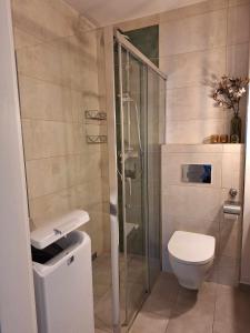 Kúpeľňa v ubytovaní apartament MT burszynowe osiedle