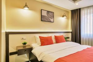 Кровать или кровати в номере Duck Otel