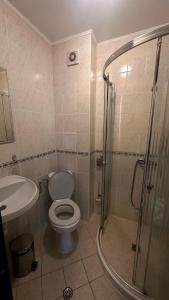 Koupelna v ubytování Апартаменти Хармония