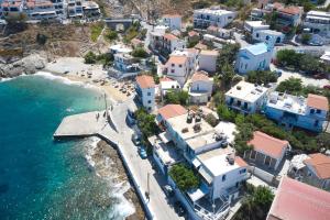 an aerial view of a town next to the ocean at ΑΡΜΕΝΙΣΤΗΣ House for your vacation in Armenistis