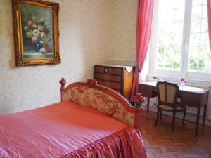 Postel nebo postele na pokoji v ubytování Chambre d'Hôtes de l'Île