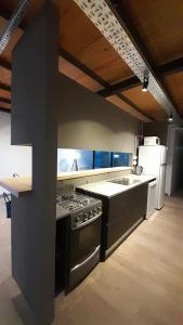 Η κουζίνα ή μικρή κουζίνα στο Departamento 1 dormitorio - Plottier