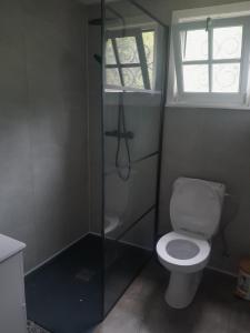Koupelna v ubytování Cama