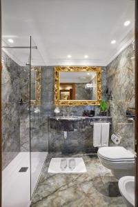 Koupelna v ubytování Hotel Miramonti