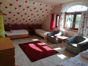 Postel nebo postele na pokoji v ubytování Apartmá 1 Ubytování u kostela, SEDLO