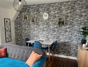 Χώρος καθιστικού στο Appartement douillet