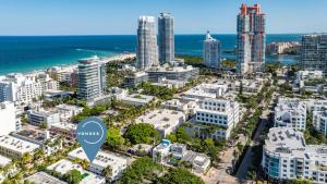 Nespecifikovaný výhled na destinaci Miami Beach nebo výhled na město při pohledu z hotelu