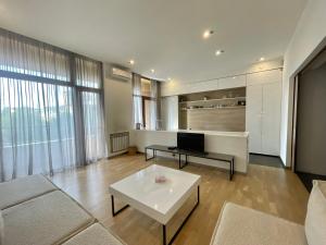 Χώρος καθιστικού στο Metro apartment