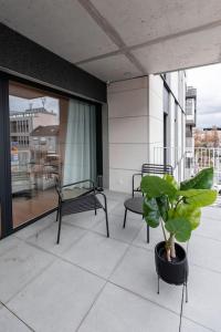 Balkon ili terasa u objektu Henry's Appt with a private Suite 413 - Shared kitchen