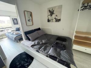 Posezení v ubytování Vincenzo appart, Studio Confortable à Nendaz, accès Direct au Télécabine de Tracouet et Parking Souterrain Inclus
