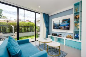 Χώρος καθιστικού στο The Rich 534 Hua Hin Private Pool Villa