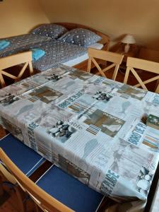 Postel nebo postele na pokoji v ubytování Ferienwohnung im Ostseebad Schönberg nahe Schönberger Strand Ostsee Self-Check-in