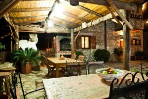 A seating area at Tsivaras Villas